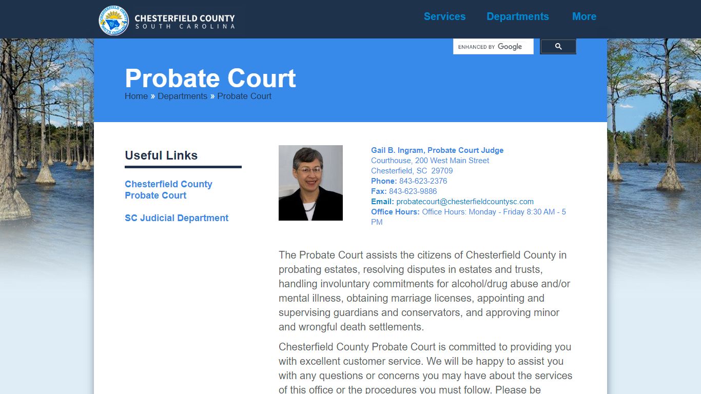 Probate Court - Chesterfield County, South Carolina